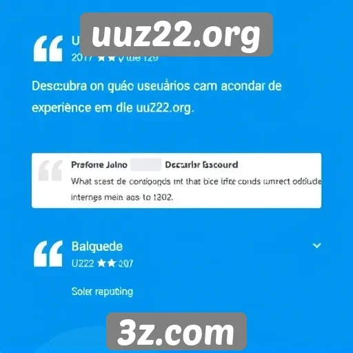Feedback dos usuários sobre a experiência em uuz22.org